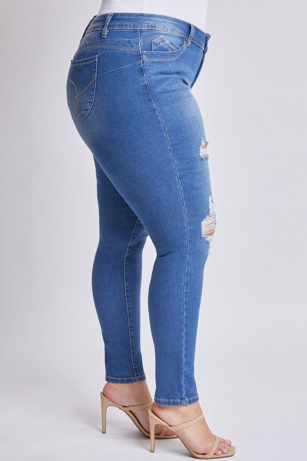 Women's Plus Sustainable WannaBettaButt Skinny Jeans - Image 3