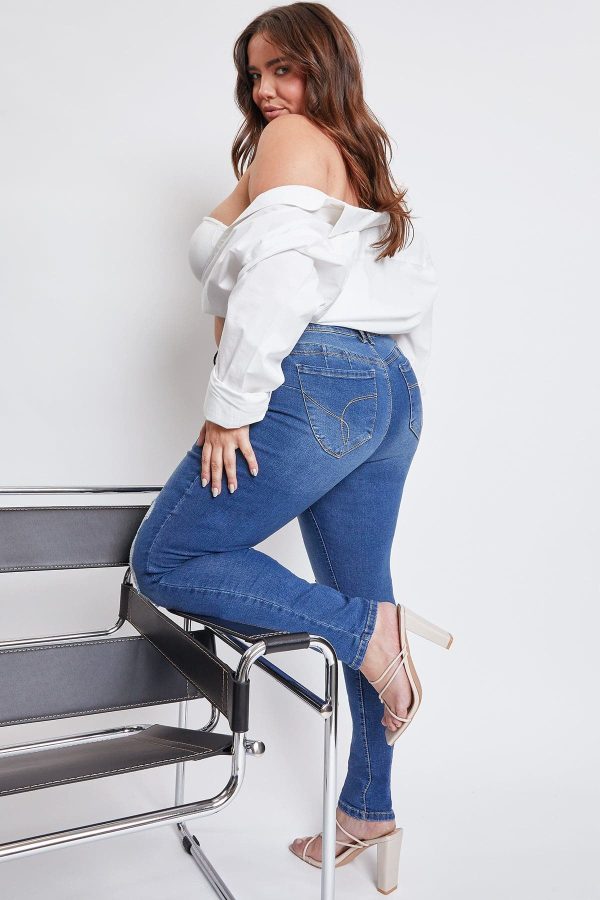 Women's Plus Sustainable WannaBettaButt Skinny Jeans - Image 5