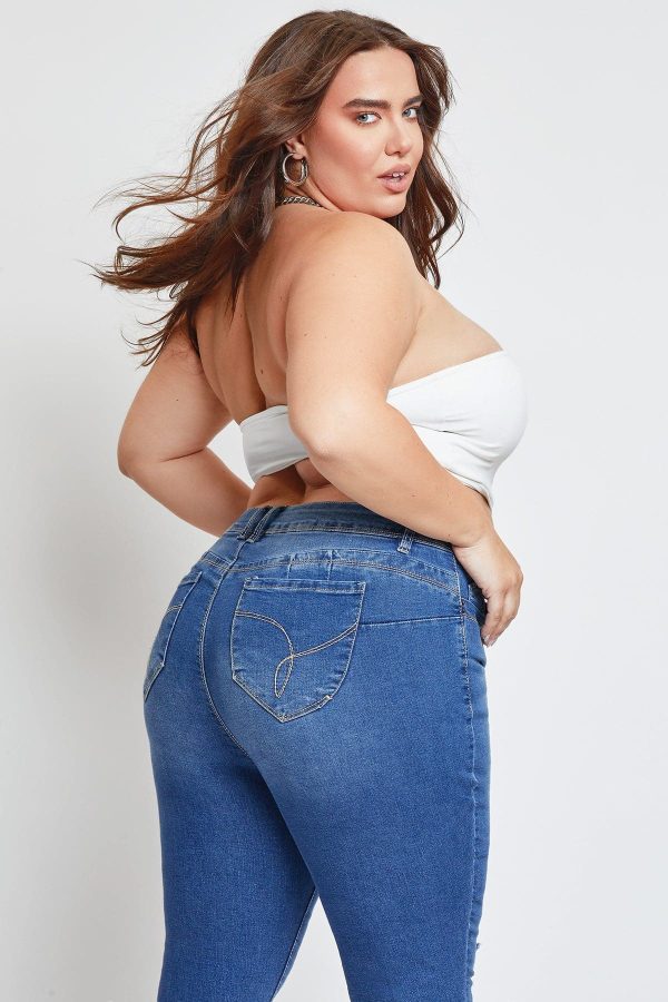 Women's Plus Sustainable WannaBettaButt Skinny Jeans - Image 7