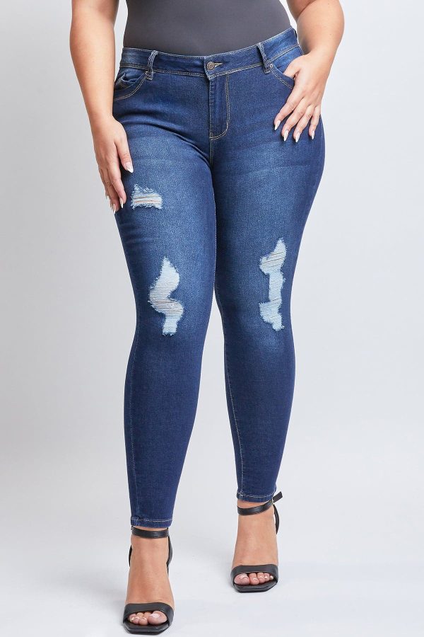 Women's Plus Sustainable WannaBettaButt Skinny Jeans - Image 2