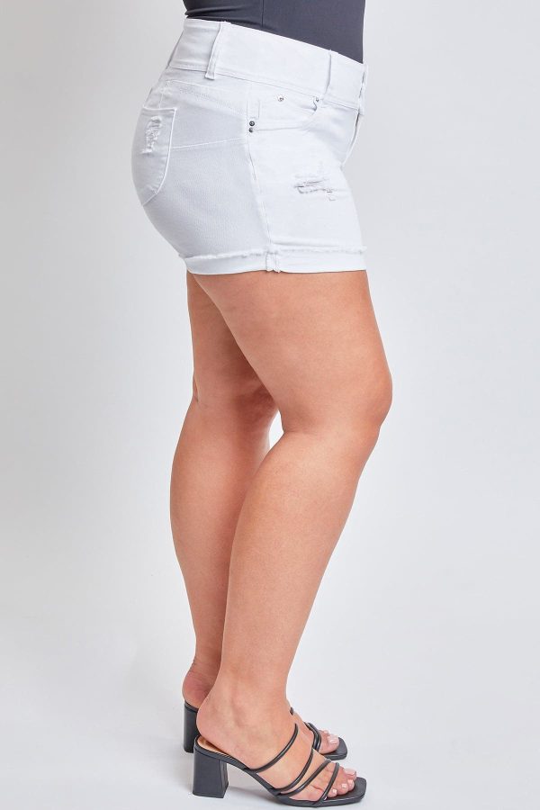 Women's Plus WannaBettaButt Mid Rise Shorts - Image 5
